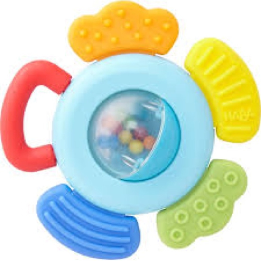 Haba Blossom Clutching Toy Vibrant Baby Rattle with Multi-Color Design